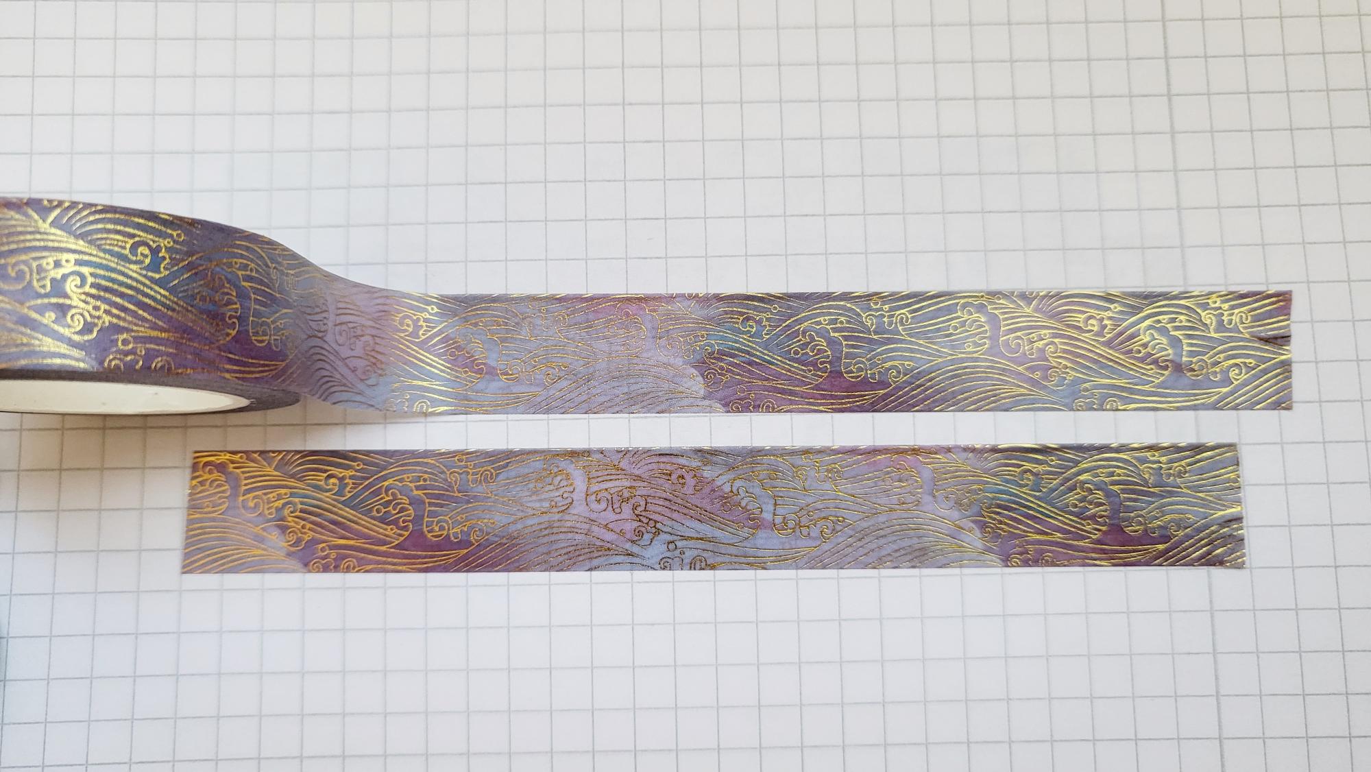 Washi Tape Wellen Aquarell